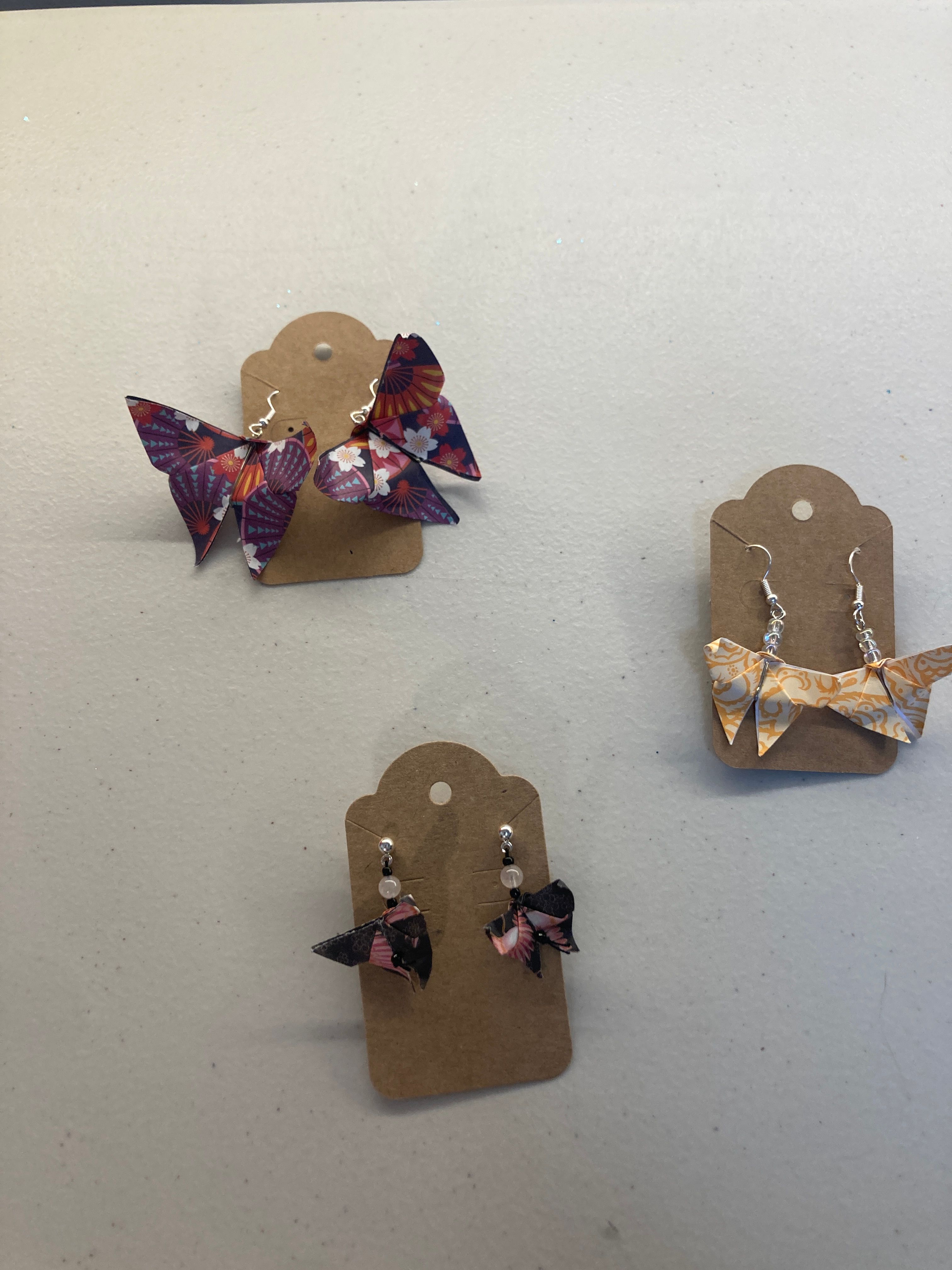 Butterfly Origami Earrings