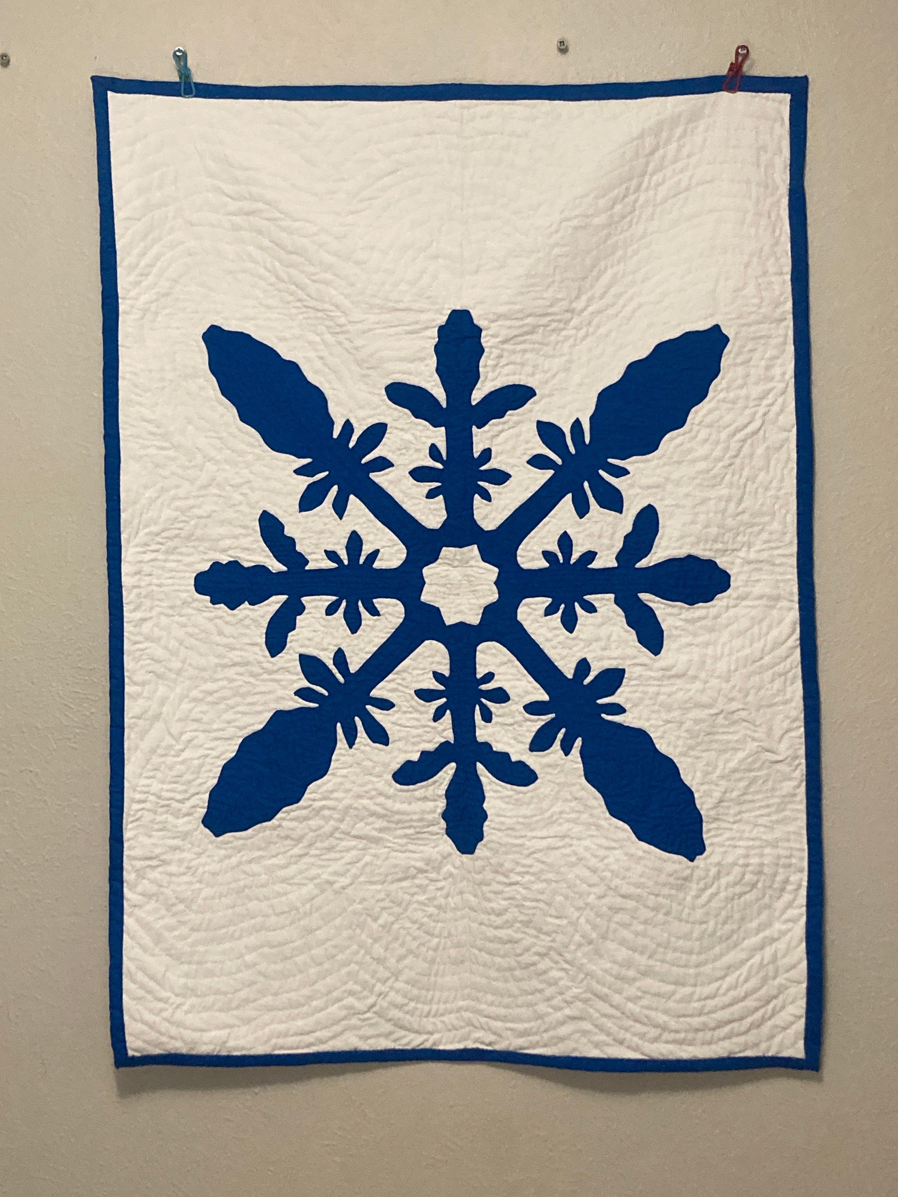 Blue Bonnet Hawaiian Style Texas Quilt